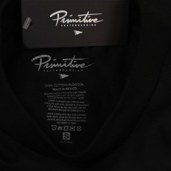 Primitive skateboard t-shirt small size in black / long sleeve graphic tee - Picture 6 of 6